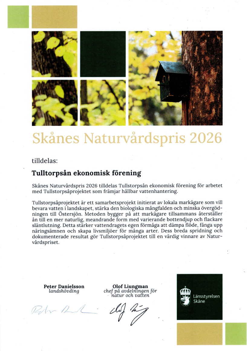 Skånes Naturvårdspris 2026